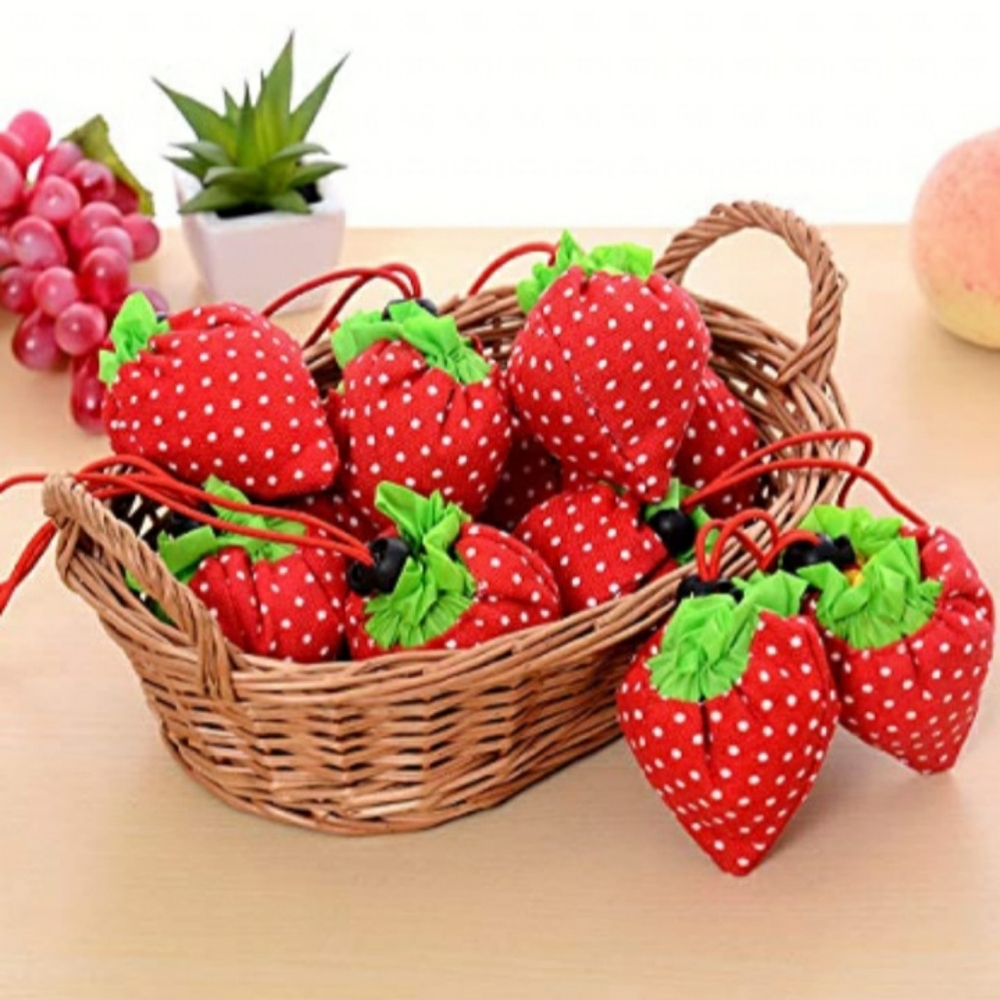 ● 3 New Nylon Foldable Reusable Shopping Bags - Picture 7 of 9